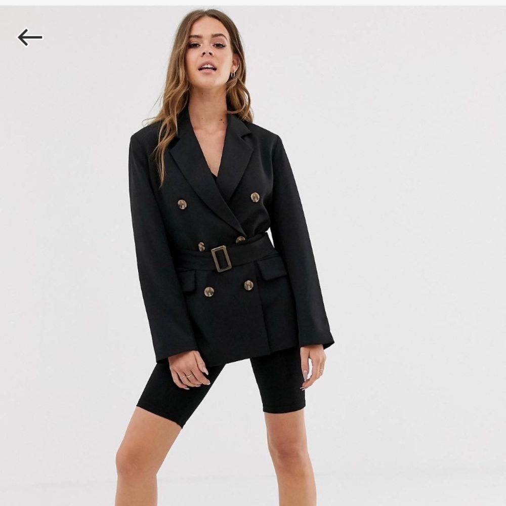 Pull&Bear Oversized Belted Jacket